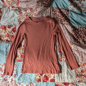 A new day Terracotta Long Sleeve Tee Shirt